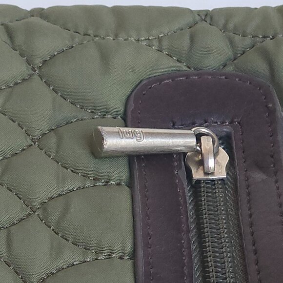 Lug Canter Collection Quilted Army Green Crossbody Purse - Picture 5 of 9